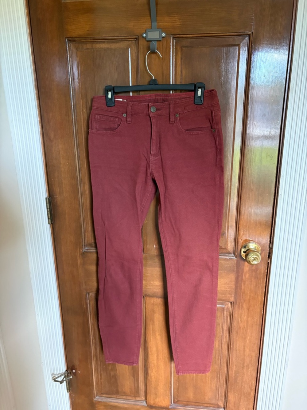 Women’s American Giant Slim Fit Jeans in Dark Red